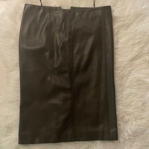 Gucci Leather Skirt
